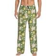 thumbnail image 1 of Fotbe Happy Easter Pantalones de Pijama para Hombre, Pantalones de Dormir, Pantalones de Casa con Cintura Ajustable y Bolsillos-3X-Large, 1 of 6
