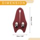 thumbnail image 4 of Gancho Universal para Reposacabezas de Asiento de Automóvil, 1 Pcs, Rojo Vino, 7.17"x3.94", 4 of 7