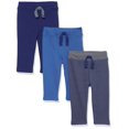 thumbnail image 1 of Hudson Baby Pantalones Y Leggings Unisex De Algodón Para Bebé, Rayas Carbón, 18-24 Meses, 1 of 5
