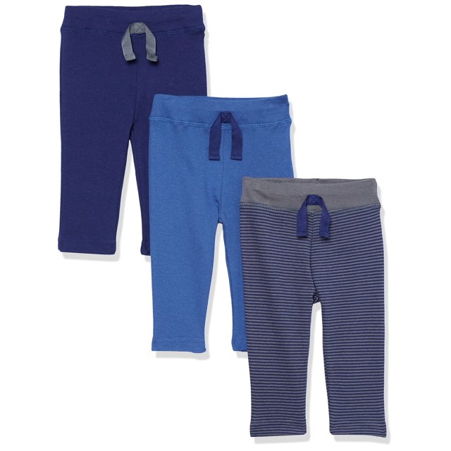 Hudson Baby Pantalones Y Leggings Unisex De Algodón Para Bebé, Rayas Carbón, 18-24 Meses