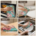 thumbnail image 5 of 6 Pcs Funny Kitchen Towels,Pioneer Flower Floral Print Pattern Microfiber Dish Towels,Kitchen Tea Towels,Kitchen Towel Set (18" X 26"), 5 of 7