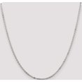 thumbnail image 5 of Sterling Silver 2mm Flat Link Cable Chain (20 X 2) Made In India qfc196-20, 5 of 5