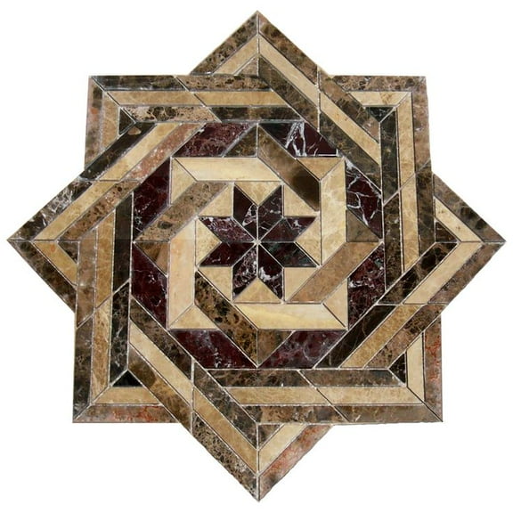 Floor Marble Medallion 28''x28''