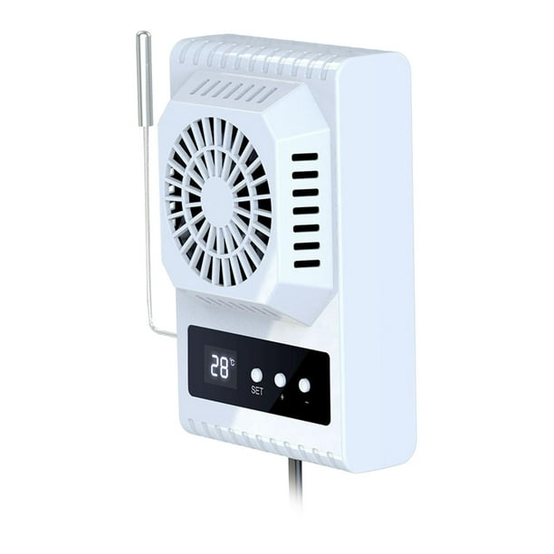 Ventilador para reptiles con termómetro digital para terrario Lark Blanco