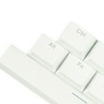 thumbnail image 4 of funtasica 8Pcs PBT 6.25U Space Keycaps Light-transmitting for Mechanical Keyboard - White,, 4 of 4
