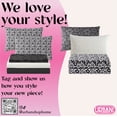 thumbnail image 6 of Urban Shop 8 Piece Black and White Floral Mix and Match Sheet Set, Queen, 6 of 7