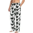 thumbnail image 3 of Kdxio Retro Rooster Print Men's Sleep Pajama Pant Lounge Pants with Pockets, 3 of 8
