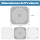 thumbnail image 2 of 4 Piezas Tapa de Coladera para Regadera, Tapones con Ventosa para el Desagüe de la Ducha, Rejilla para Coladera, para Bañera Cocina Baño Balcón Lavadero Lavabos Patio, Gris y Blanco, 2 of 4