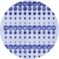 thumbnail image 1 of Ahgly Company Machine Washable Indoor Round Transitional Heavenly Blue Area Rugs, 7' Round, 1 of 7