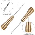 Copper Handle Awl Needles Kit Hand Stitching Tool For Repairing Canvas