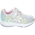 thumbnail image 2 of Stride Rite Lighted Glimmer Toddler Girls' (7-10) Silver, 2 of 3