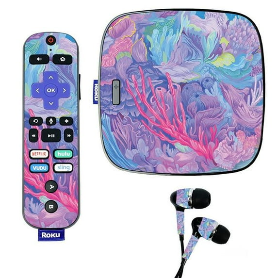 Skin Decal Wrap Compatible With Roku Ultra Sticker Design Dreamy Reef