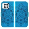thumbnail image 5 of Compatible with T-Mobile Revvl 7 5G Wallet Phone Case and Tempered Glass Screen Protector Flip Credit Card Holder Stand Mandala Flower Cell Cover for Tmobile Revvl7 T Mobile Revel Tmo Women Blue, 5 of 9