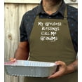 thumbnail image 4 of ThisWear My Greatest Blessings Call Me Grandma Two Pocket Apron Military Green, 4 of 7