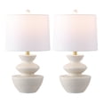 thumbnail image 2 of Safavieh Jorden 12" Modern Resin Table Lamp, White, Set of 2, 2 of 5