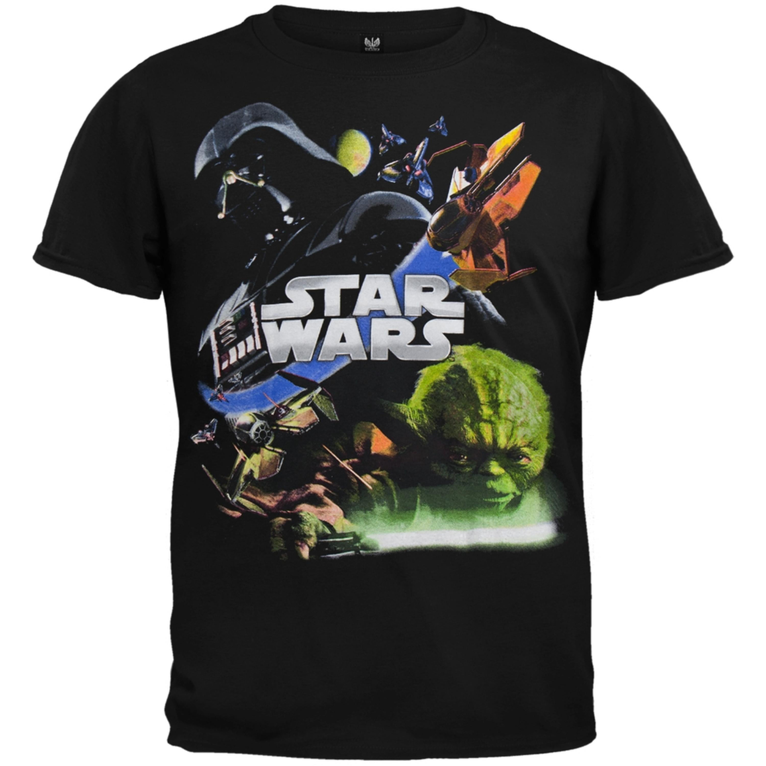 Star Wars - Star Wars - Attack Black Youth Short Sleeve T-Shirt ...
