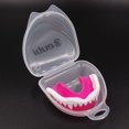 thumbnail image 2 of Fang Boxing Protector Bucal Muay Thai Fighting Taekwondo Protector Dental (Rosa + Caja), 2 of 9