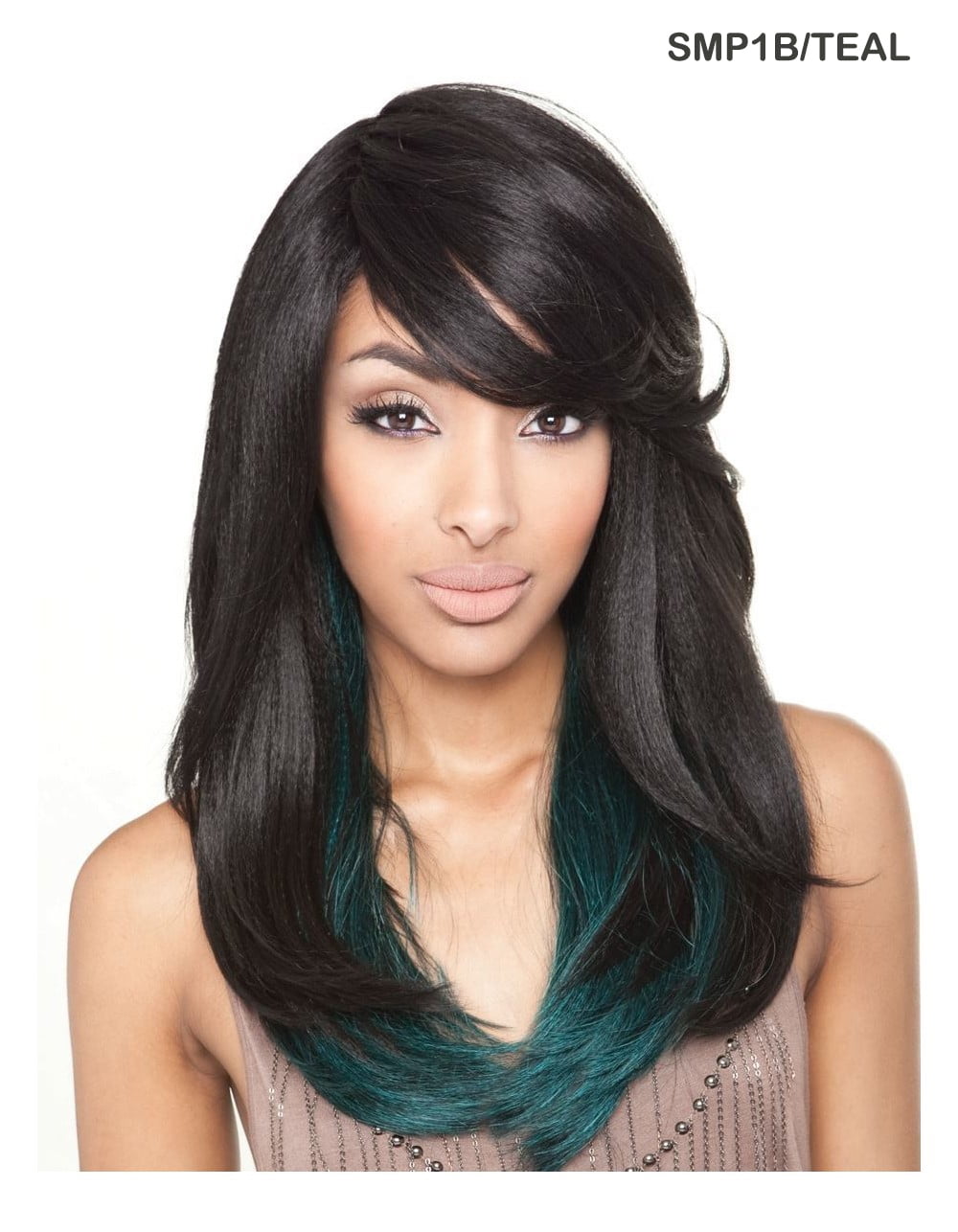 Mane Concept Brown Sugar Human Hair Style Mix Full Wig - BS110 (FTP1B/WINE)