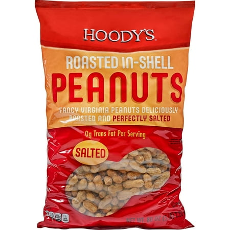Hoody's Salted & Roasted In-Shell Peanut, 80 Oz