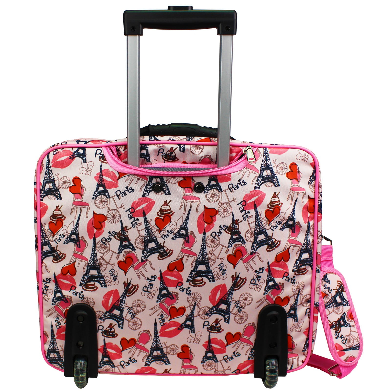 World Traveler Rolling 17-inch Laptop Case - Paris Pink