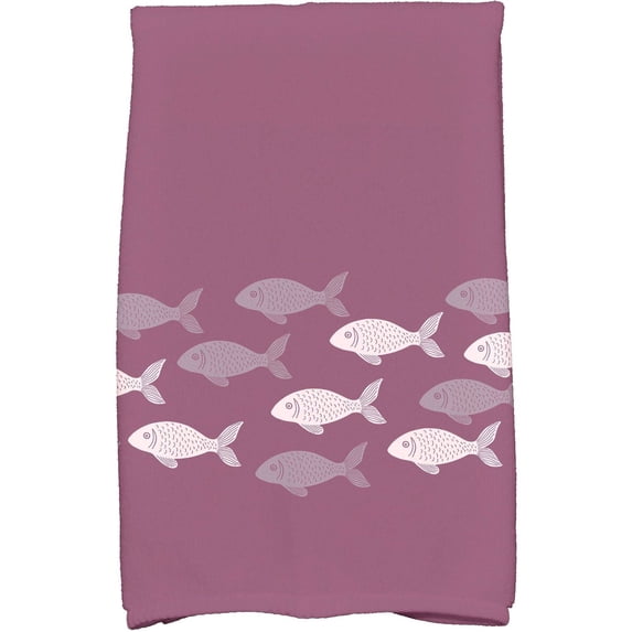 Simply Daisy 18" x 30" Fish Line Animal Print Kitchen Towel