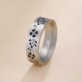 thumbnail image 4 of RSAMD Starry Four Heart Clover Ring Stainless Steel Ring Fashion Lucky Wedding Jewelry-11-gold, 4 of 6