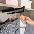 thumbnail image 2 of Barra Telescópica para Ropa, Armario, Pantalones, Perchero, Colgador de Barra Transversal para Armario Extraíble Vertical Montado en la Parte Superior, 2 of 6