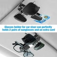 thumbnail image 5 of Blarkrus Silver Car Sun Visor Glasses Clip Car Two-Way Double Clip Rotating Bill Clip Car Multi-Function Bill Clip, 5 of 8