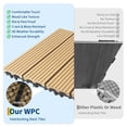 thumbnail image 4 of Garvee 48-Pack 12"x12" Interlocking Composite Deck Tiles for Patio, Balcony, Porch, Poolside, Teak, 4 of 8