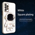 thumbnail image 1 of Funda con soporte plegable de astronauta para Samsung Galaxy S23 S22 S21 S20 S10 Plus Ultra A54 A52 A72 A12 A32 4G 5G cubierta con soporte chapado qiuyongmign unisex, 1 of 2