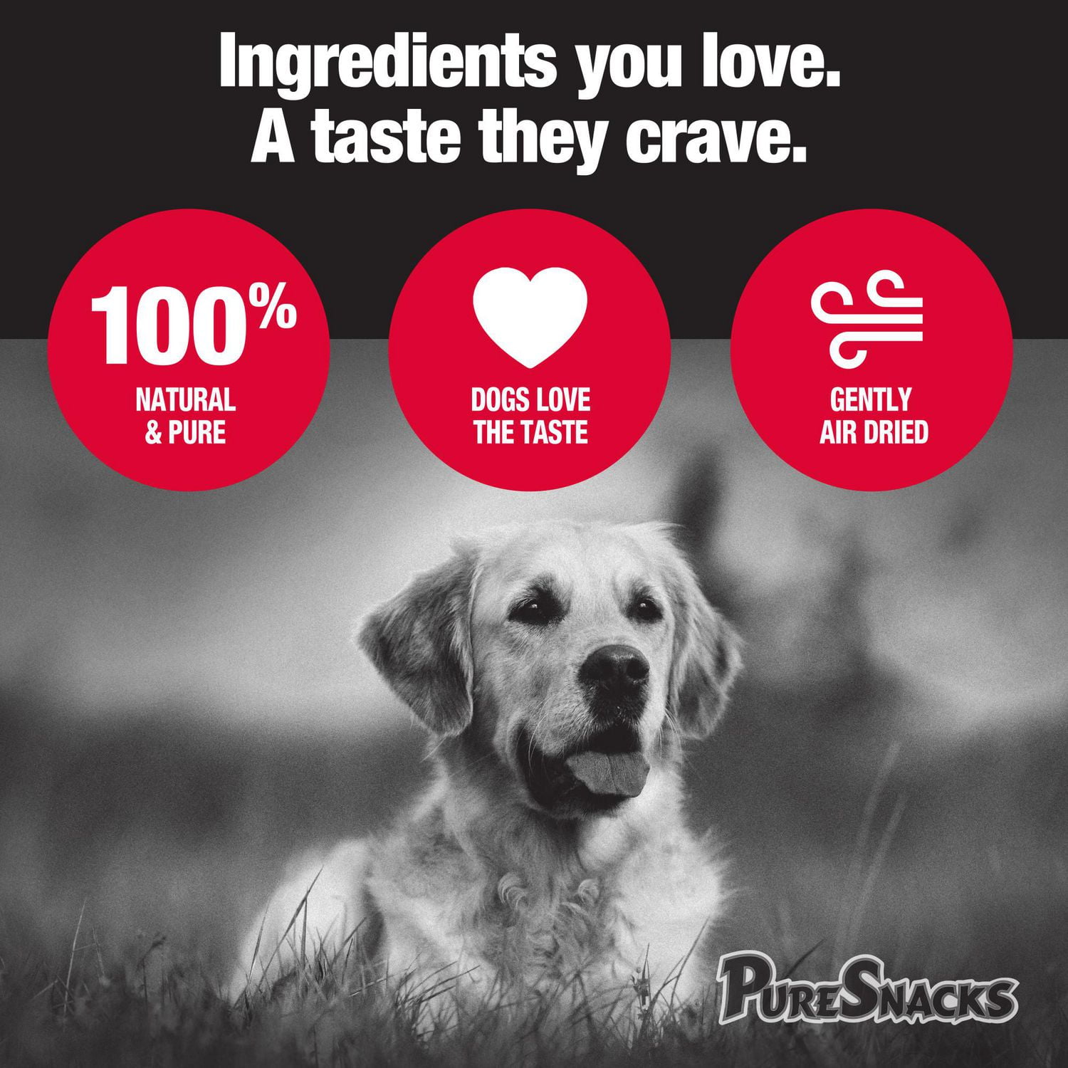 PureSnacks Chicken Jerky Dog Treats, 1 Ingredient, 601g