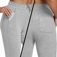 thumbnail image 4 of FEDTOSING Women's Sweatpants Cotton Jogger Female Drawstring with Pockets Light Gray,up to 2XL, 4 of 6