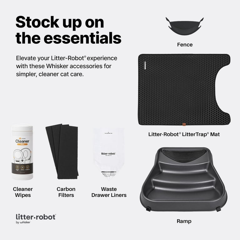 Litter-Robot Ramp by Whisker, Grey Cat Ramp for Litter Box