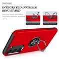 thumbnail image 3 of Dual-Layers Case for Samsung Galaxy S23 Plus, Heavy Duty Rugged PC Soft TPU Shockproof Protective Cover with Magnetic Rotated Ring Holder Kickstand Bracket Lens Protection Case,Red, 3 of 7