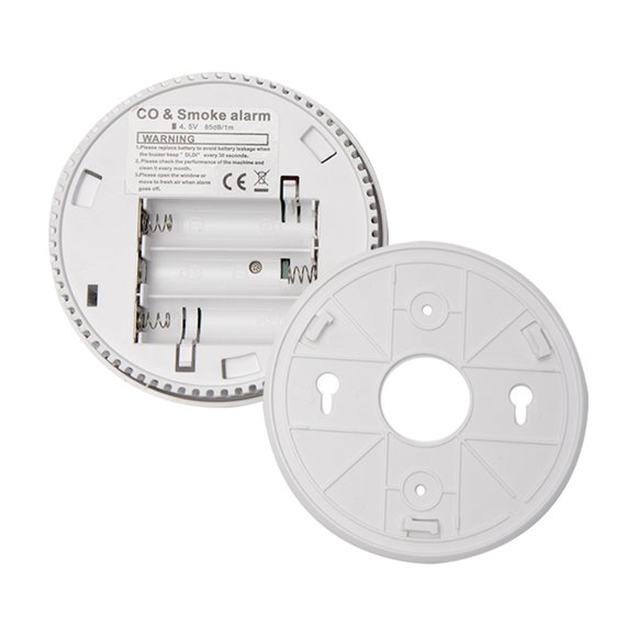 Detector De Monóxido De Humo Y Humo De Humo Detector Dual Sensores De Alta Estabilidad Detector De Humo Inteligente Alarma De Sonido Ant-RFI RESETO AUTOMÁTICO ADVERTENCIA DE