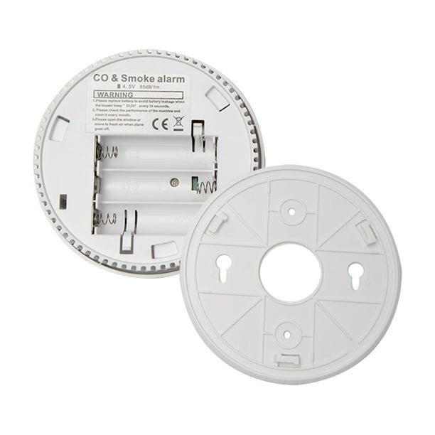 Detector De Monóxido De Humo Y Monóxido De Carbono Sensores Duales De Alta Estabilidad Detector De Humo Inteligente Alarma De Luz Sonora Ant-RFI Restablecimiento Automático