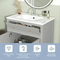 thumbnail image 5 of VISWILD 30" Bathroom Vanity with Sink, Soft Closing Doors, for Small Bathroom, Gray, 5 of 9