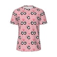 thumbnail image 5 of Wukai Valentine'S Day Panda Print Men's Short-Sleeved Mesh T-Shirt,Quick-Dry Short Sleeve Workout T-Shirt-Medium, 5 of 8