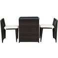 thumbnail image 7 of Aimee Lii 3 Pieces Cushioned Wicker Patio Bistro Set, Outdoor Patio Set with No Assembly Needed, 7 of 7