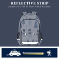 thumbnail image 5 of FORMRS Unisex School Backpack 17" Student Travel Bag with Laptop Compartment, White Snowman, 5 of 7