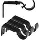thumbnail image 2 of Adjustable Metal Curtain Rod Brackets, Heavy Duty Iron Wall Mounts With Screws Anchors For 25mm Rods (4-pack, Black), 2 of 5