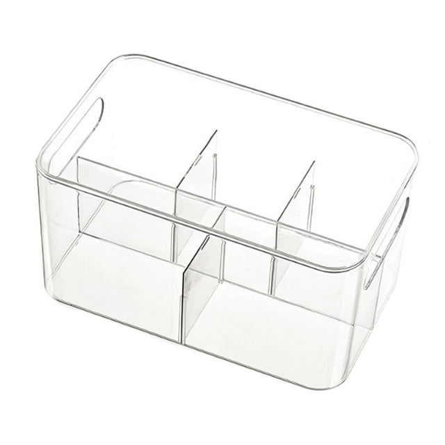 Organizador de maquillaje con 5 ranuras, estuche transparente para lápiz labial, organizador de maquillaje, vitrina para cosméticos, para dormitorio,