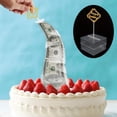 thumbnail image 3 of Moonsky Money Box For Cake, Surprise Money Cake Pull Out Kit, Cake ATM Money Box With Happy Birthday Cake Topper Giltter Heart Clear , One Size, 3 of 9