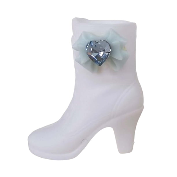 Figura a escala 1/6 con botas y zapatos de tacón alto para muñeca femenina de 12 pulgadas. Lazos verdes
