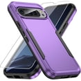 thumbnail image 1 of KOMI for Pixel 9 Case,Pixel 9 Pro Case,with Screen Protector,[Military Grade Drop Tested] Heavy-Duty Tough Rugged Shockproof Protective Case for Google Pixel 9, Purple, 1 of 5