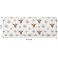 thumbnail image 7 of White Highland Cow Flower Pattern Kitchen Rug Mat,Kitchen Runner Rugs Non Skid Washable,Decorative Kitchen Floor Mats for Kitchen,Sink,Laundry,17"x47.2", 7 of 7