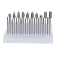 thumbnail image 1 of Double Cut  Burr Set, Efficient Tungsten Carbide  Tool Bits Multipurpose  for Woodworking for Carving, 1 of 7