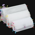 thumbnail image 2 of Mdesiwst Crochet Bag Canvas Sheet Cuttable Fine Mesh White DIY Handcraft Cross Stitch Needlepoint Embroidery Knitting Purse Plastic Plate Bag Accessories, 2 of 7