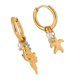 thumbnail image 4 of Modern Marine Jewelry Hammered Conch Starfish Earrings With Crushed Pearls Stainless Steel Lightweight Dangle Design Multicolor, 4 of 4