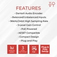thumbnail image 6 of Dante 2CH Analog Audio Encoder with POE - (DXA-A2-TX), 6 of 9
